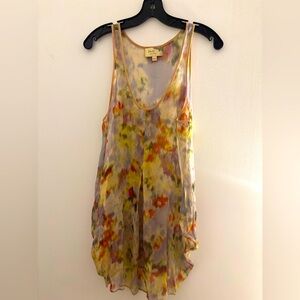 Elizabeth And James silk sheath floral dress (size S)